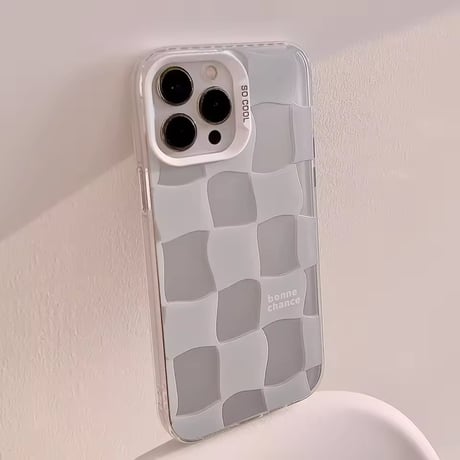 S75567 ニュアンスチェッカーフラッグ iPhoneケース