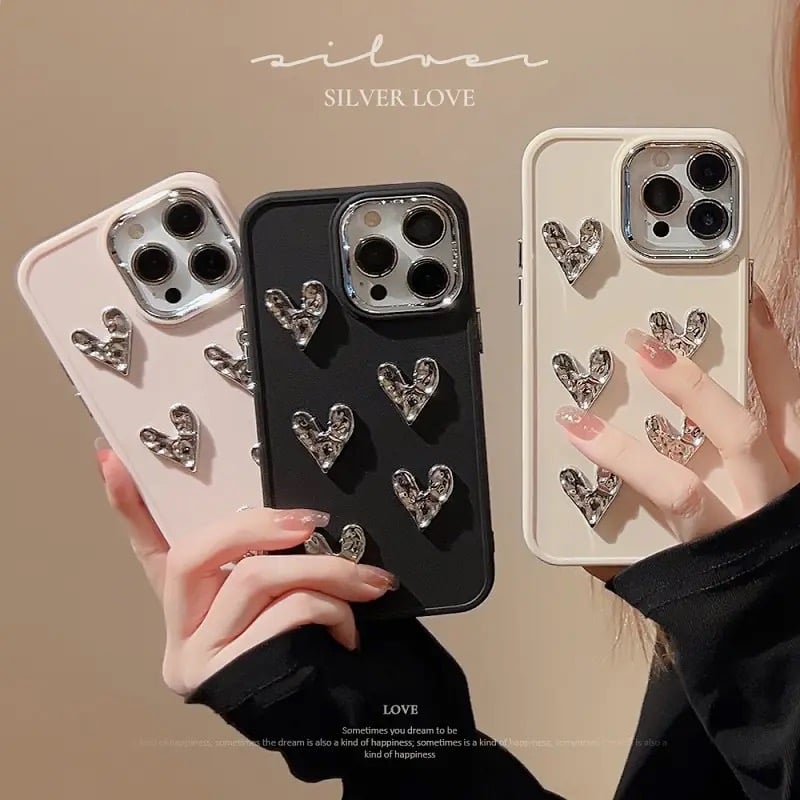 S73813 SILVER LOVE - キラキラ輝く大人可愛いiphoneケース | na