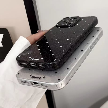 S74758 キラキラドットiPhoneケース