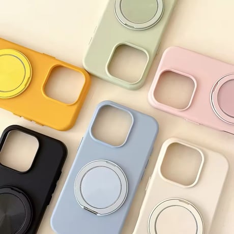 K22805 カラフルリングスタンド iPhoneケース