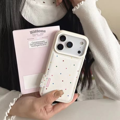 S75313 カラードット デザインiPhoneケース