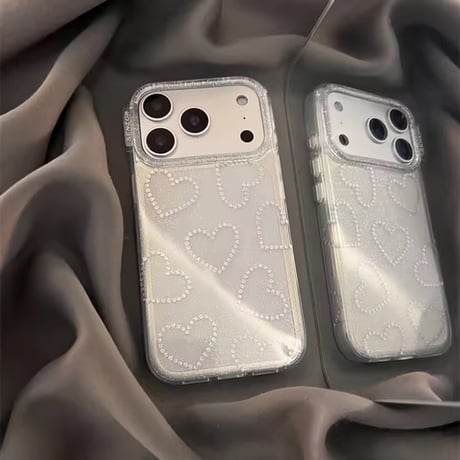 L62375 きらきらプリントストーン柄 iPhoneケース