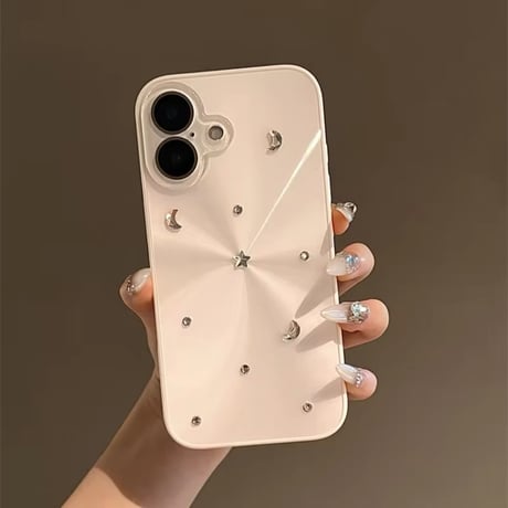 S74236 月と星のキラキラiPhoneケース