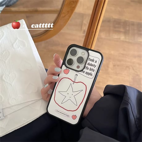 S74680 くだものとおやつのイラストiPhoneケース
