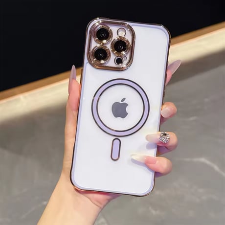 L62315 メタリックフレーム MagSafe対応 iPhoneケース