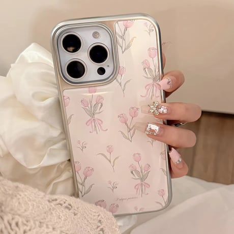 S74670 チューリップブーケのiPhoneケース