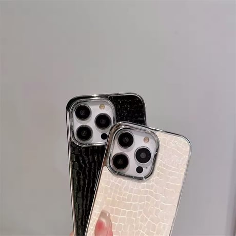 S74391 クロコ調エレガント iPhoneケース