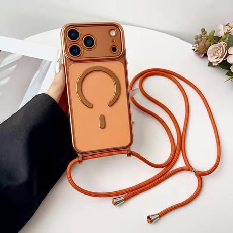 K22977 MagSafe対応 ショルダーストラップ付き iPhoneケース