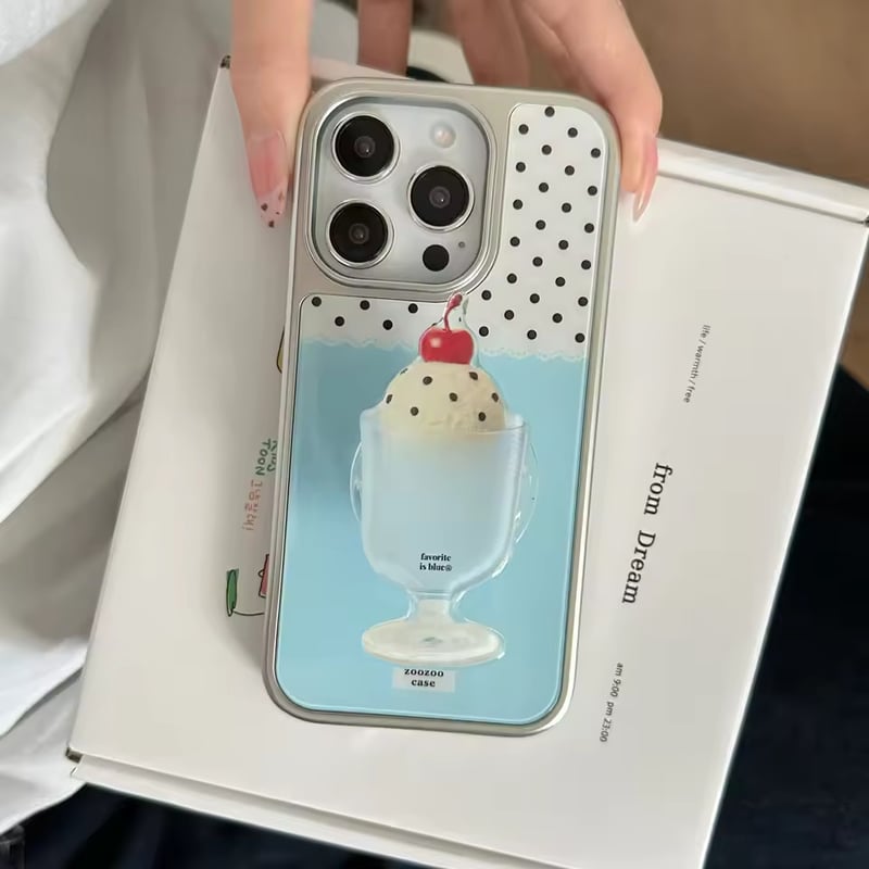 K22907 クリームソーダサンデー iPhoneケース | nanomita