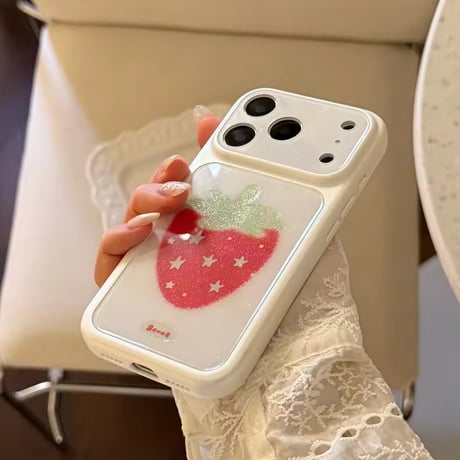 S75653 キラめきいちごモチーフ iPhoneケース