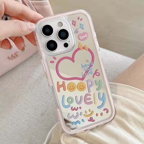 K22838 スマイリーポップミラーiPhoneケース