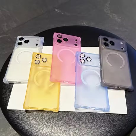 S75549 パステルクリアタッチ MagSafe対応iPhoneケース