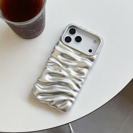 S75325 ウェーブ立体グロッシー iPhoneケース