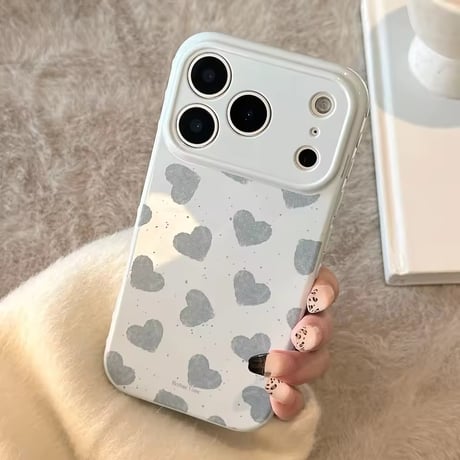 S75527 ハートパターンiPhoneケース