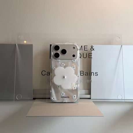 K23116 フラワーパールグリップ iPhoneケース