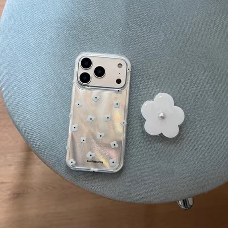 K23116 フラワーパールグリップ iPhoneケース