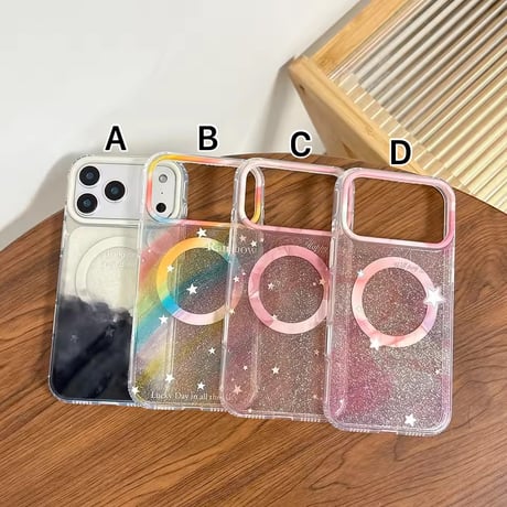 L62356 ドリーミーグリッター MagSafe対応 iPhoneケース