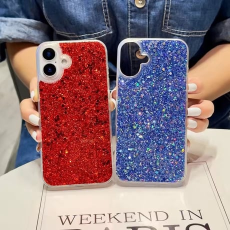 S75433 きらめきグリッター iPhoneケース