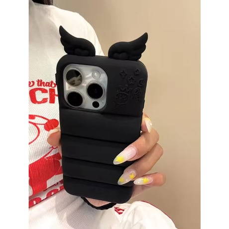 S74699 Angel Wing Puffy iPhoneCase