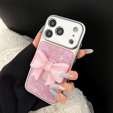 K23167 シェルリボンソケット付き iPhoneケース