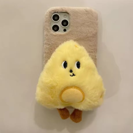 S74352 ふわふわスマイルフードiPhoneケース