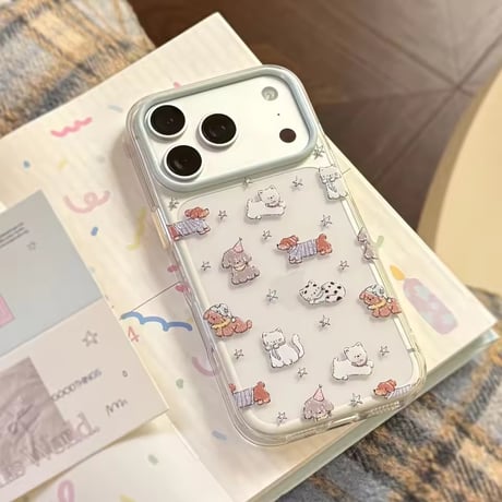 L62465 ゆるアニマルクリアiPhoneケース