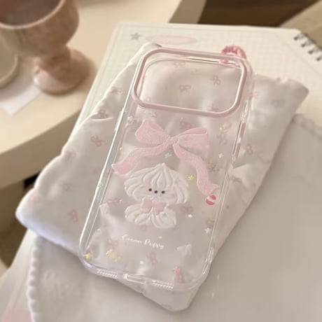 S75580 リボンドール クリアiPhoneケース