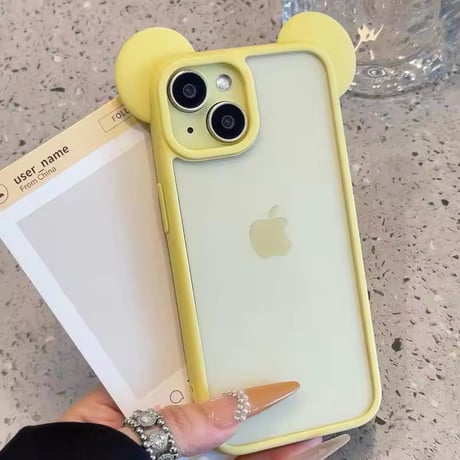 L62300 くまみみクリア iPhoneケース