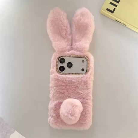 S75100 ふわもこバニーiPhoneケース