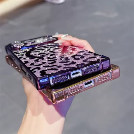 S75054 Glitter Leopard MagSafe対応ケース