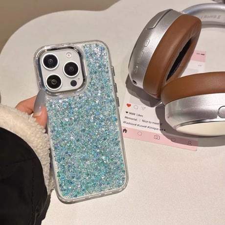 S74623 きらめきグリッターのiPhoneケース