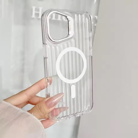 K23148 オーロラウェーブ カメラスタンドiPhoneケース