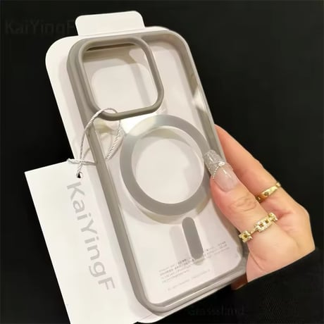 L62102 MagSafe対応 シンプルフレーム iPhoneケース