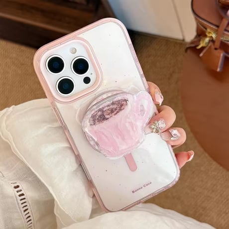 K22936 MagSafe対応 ピンクカップソケット iPhoneケース