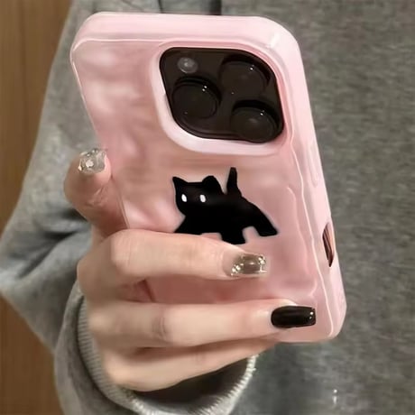 S75269 ゆるねこシルエットiPhoneケース
