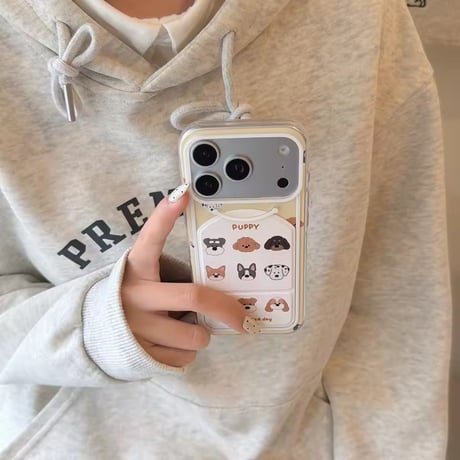 K23089 わんこフェイススタンドiPhoneケース