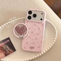 K23164 ハートフラワー MagSafeソケット付きiPhoneケース