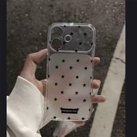 L62462 モノトーンスター クリアiPhoneケース