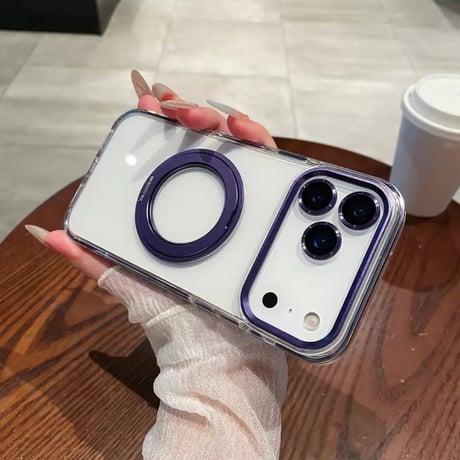 K22899 カラーフレームリング付き MagSafe対応 iPhoneケース