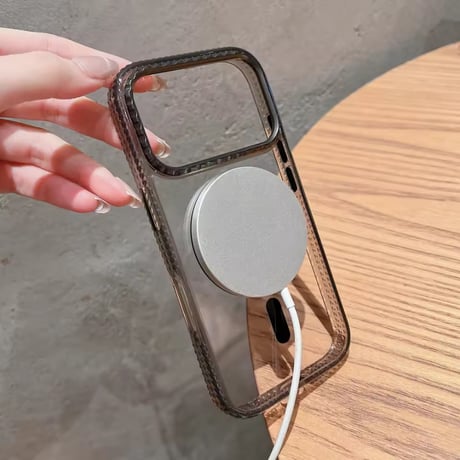 L62317 クリアフレーム MagSafe対応 iPhoneケース