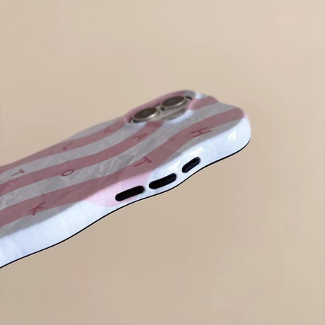 S74831 ゆるウェーブとアルファベットのiPhoneケース