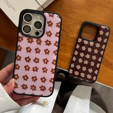 S75360 レトロフラワー iPhoneケース