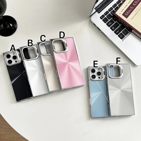 S74743 Shine Plate Mirror iPhoneケース