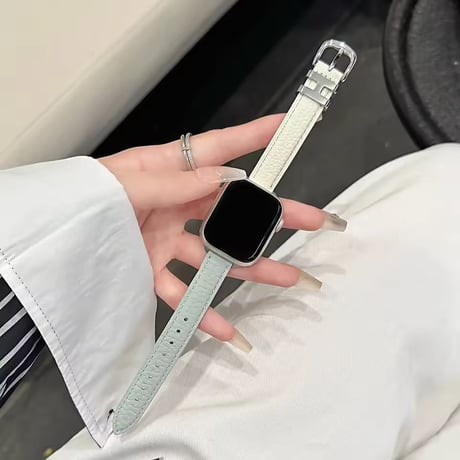 N00215 バイカラーレザーAppleWatchバンド