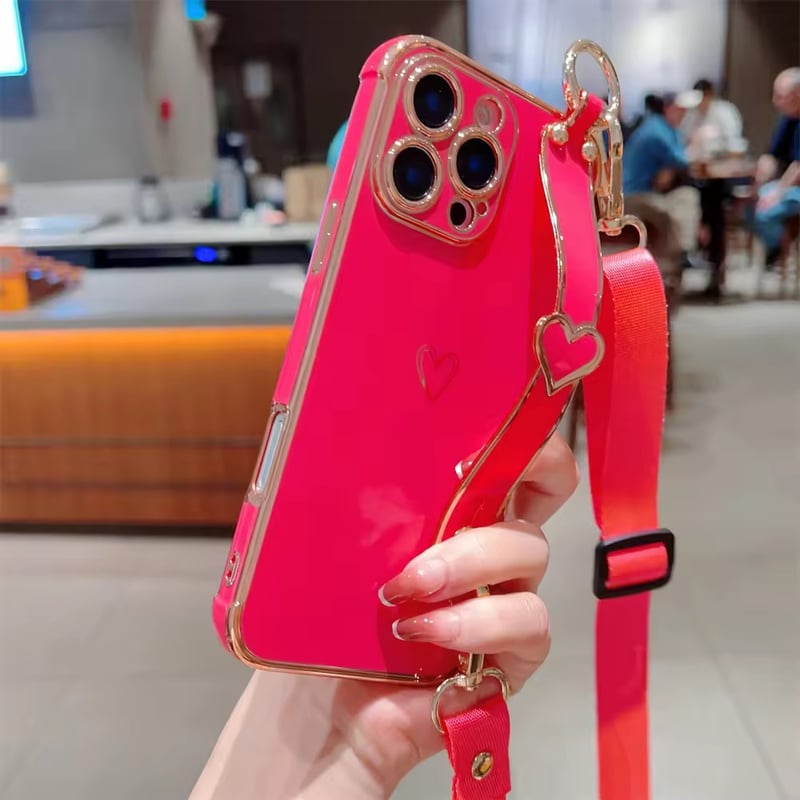 K22771 ハートショルダー付きiPhoneケース | nanomita
