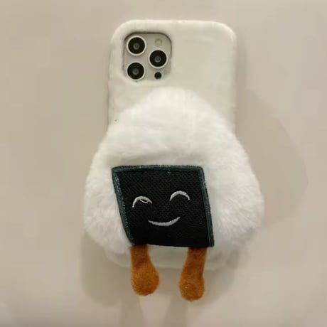 S74352 ふわふわスマイルフードiPhoneケース