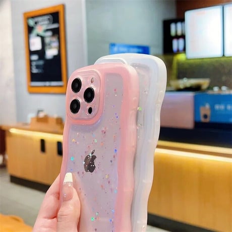 L61815  ぷくラメクリア iPhoneケース