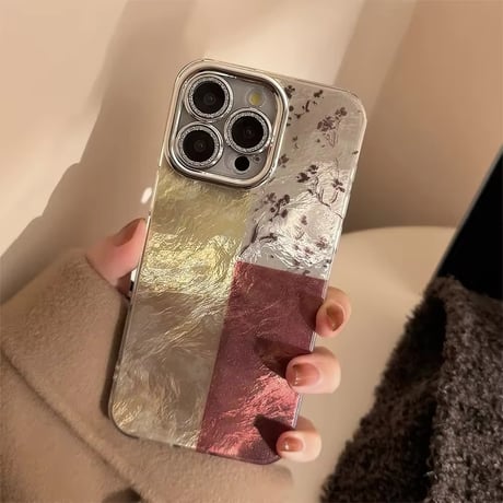 K22589 メタリック壺スタンド iPhoneケース