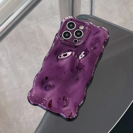 S73688  メルティウェーブ メタリックiPhoneケース