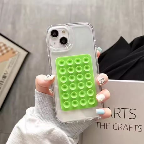 S75367 スクエア吸着パネル クリアiPhoneケース
